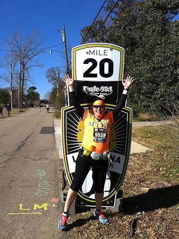 On Jan.19 Mika Hudgens ran the 26.2 mile Louisiana Marathon in Baton Rouge, Louisiana. Photo courtesy of Mika Hudgens.