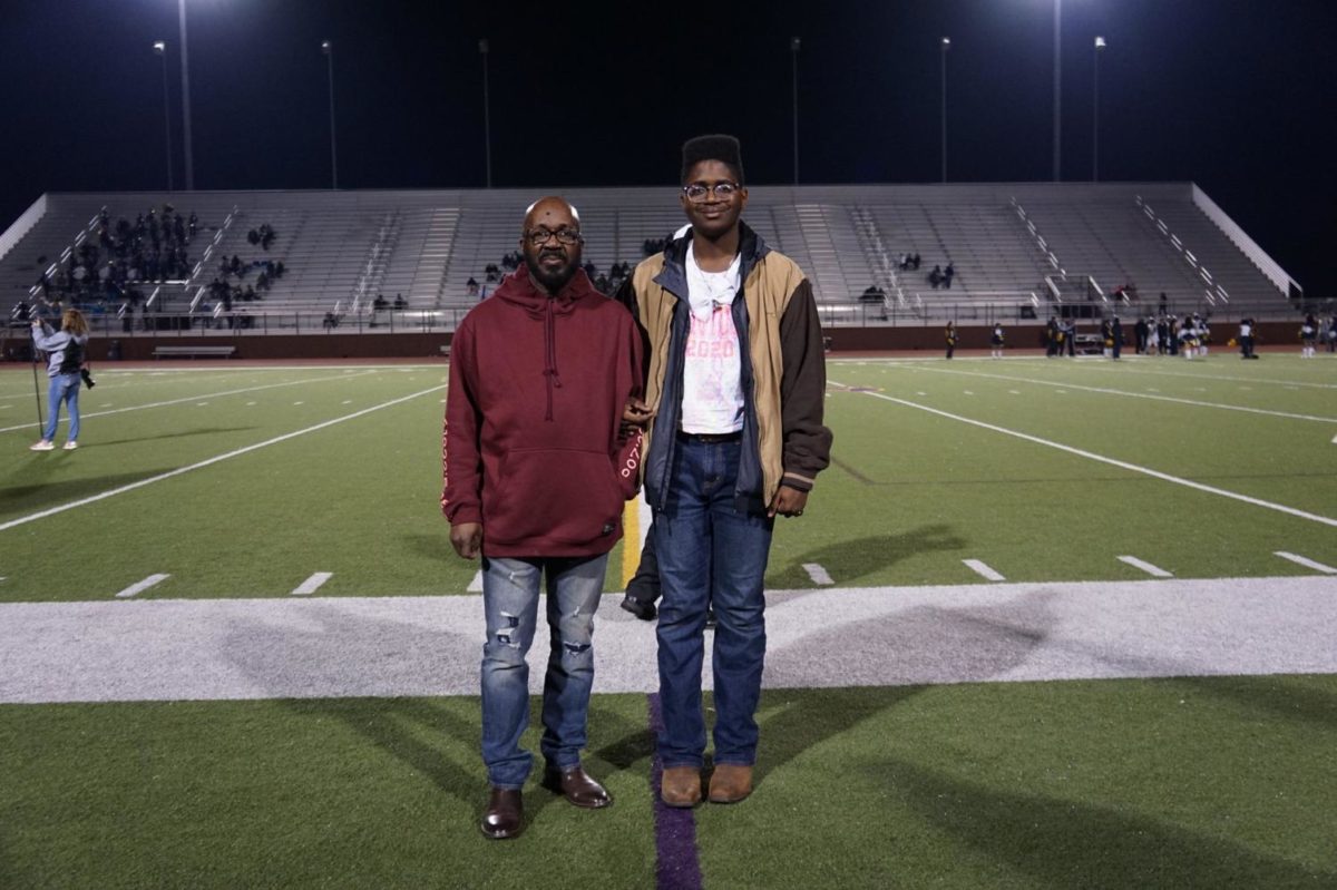 Trey with his dad, Norman Wright.