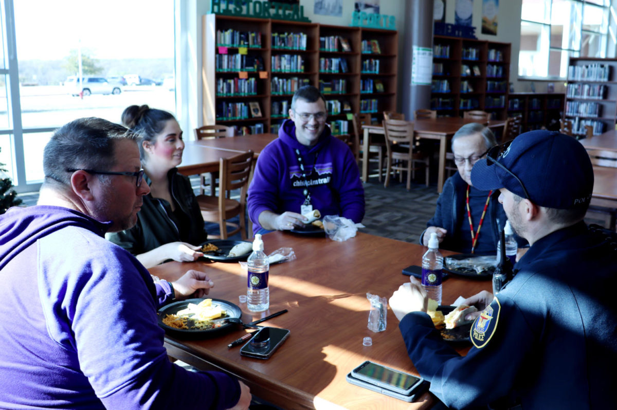 The senior class honored CTHS veterans with a luncheon to celebrate their service.